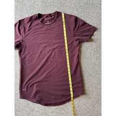 Bylt Drop Cut Lux Tee Mens Maroon Polkadot Size Medium