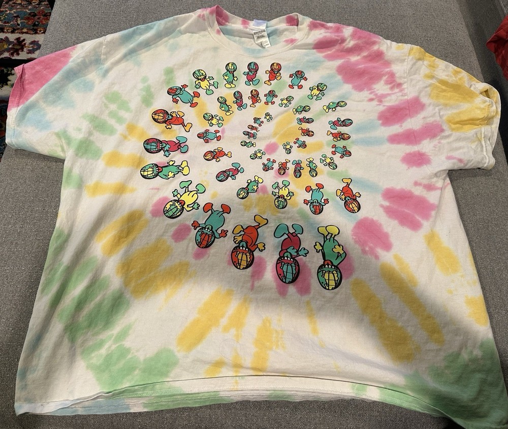 EARTH GANG Grateful dead Style Tie Dye Cartoon Save The Planet Earth 3XL XXXL