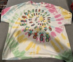 EARTH GANG Grateful dead Style Tie Dye Cartoon Save The Planet Earth 3XL XXXL