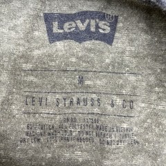 Levis Strauss Henley T-shirt Men M Gray Logo .#48134