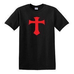 Knights Templar Cross T-shirt – S to 6XL – Christian Church Crusaders Christ