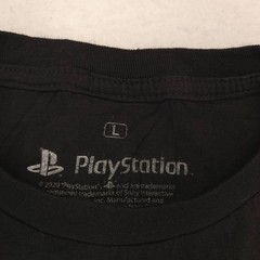 Playstation Casual Crew Neck Short Sleeve Graphic Shirt Mens Size L Black 13768