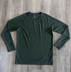 Mack Weldon Shirt Men Thermal- Extra Large Green Long Sleeve Crewneck Pullover