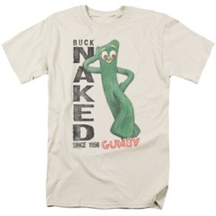 Gumby Buck Naked Licensed Adult T-Shirt
