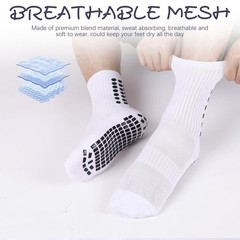 6 Pairs Grip Soccer Socks Colorful Non Slip Sports Football Basketball Hospit…
