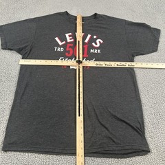 Levi’s Shirt Mens Large Gray 501 Established Graphic Tee Logo Tagless Soft