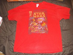 Star Wars comic book men’s T-shirt size XL/XG red tee shirt