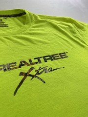 Realtree Logo T Shirt XL XG Hi Vis Neon Yellow Hunting Outdoor Tee Ships Free