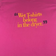 Vintage Fruit of the Loom Shirt Adult Extra Large Pink Made in USA Humor Mens