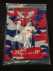 NEW Supreme S/S Pocket Tee T-Shirt Size X-Large Red Camo SS22KN25