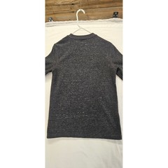 American Eagle Super Soft Thermal Shirt Mens Small Gray Waffle Knit Long Sleeve
