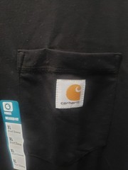 Carhartt Men’s Short Sleeve T-Shirt Size XL Black New With Tags