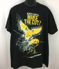 Can You Make The Cut US Army Military Mens Graphic Tshirt XL Black