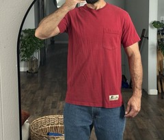 Russell Athletic Pro Cotton Red Men’s M Pocket T-Shirt Vtg