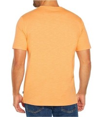 GAP Men’s Soft Short Sleeve Half Button Collar Slub Henley Apricot Wash Medium