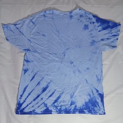 Tie Dye T Shirt Adult Large Blue 2 Tone Heavy Cotton Hippie 70’s Style New