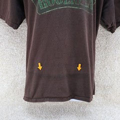 Hooligan Graphic T-Shirt Mens XL Brown Streetwear Tee (see photo for flaw)