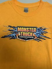 Monster Truck Throwdown Event Collectible T Shirt Orange sizes S L XL XXL XXXL