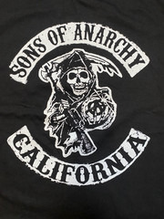 Sons Of Anarchy California Reaper Crew Black Graphic Tee-NWOT