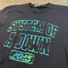 System Of A Down T-Shirt Sz L New York 2025 Tour Disorder Graphic Tee Licensed