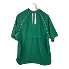 Adidas Mens Climacool Triple Stripe 1/4 Zip Up Performance T Shirt Size M Green
