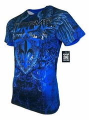 Xtreme Couture Affliction Men’s T-Shirt COBU SMITHSONIAN Blue Tattoo Biker S-5XL