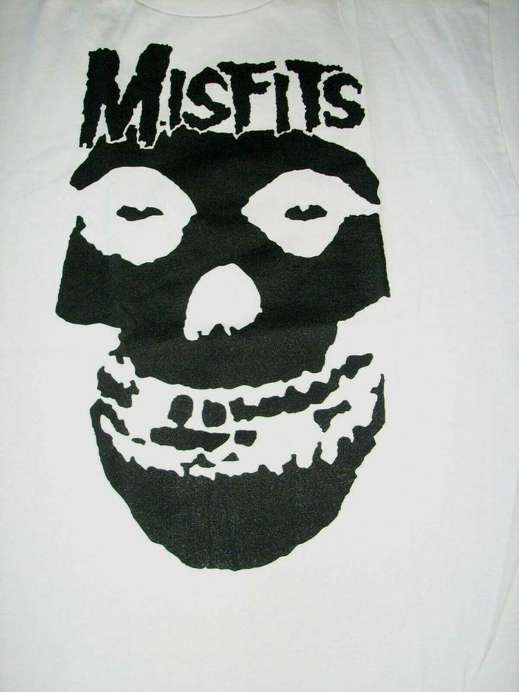 FREE SAME DAY SHIPPING New PUNK MISFITS Classic FIEND CRIMSON GHOST White MEDIUM