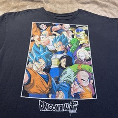 Dragon Ball Z Tee 2XL Faded Black Goku Vegeta Graphic Shirt