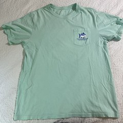 Men’s Teal Blue Southern Tide Florida Pocket T-shirt