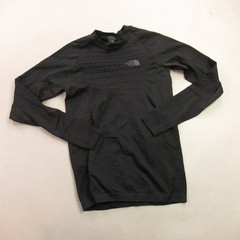 North Face Shirt Mens Small Long Sleeve Crew Neck Black Casual Pullover