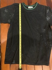 Kronic Prints By Drill Clothing T-Shirt Medium Black Green Marijuana Cannabis