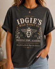 Southern Vintage Honey Co. Shirt Idgie Whistle Stop Alabama Graphic Tee
