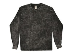 Long Sleeve Vintage Mineral Wash T-Shirts S M L XL 2X 3X Cotton Colortone