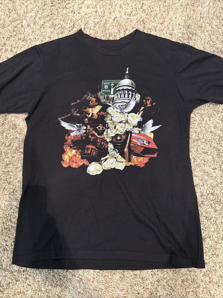 Migos Yung Rich Nation YRN 2017 Culture Album Rap T-shirt Size Medium