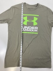 Under Armour Green/Gray Graphic Logo Crew Neck Short Sleeve Loose Tee Men M