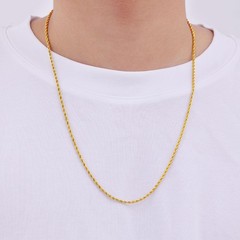 18K Gold Plated Necklace for Men, 2.5mm Mens Chain Necklace, 18K Gold Plated …