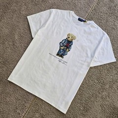 Polo Ralph Lauren Classic Fit Polo Bear Jersey T-Shirt Short Sleeve White