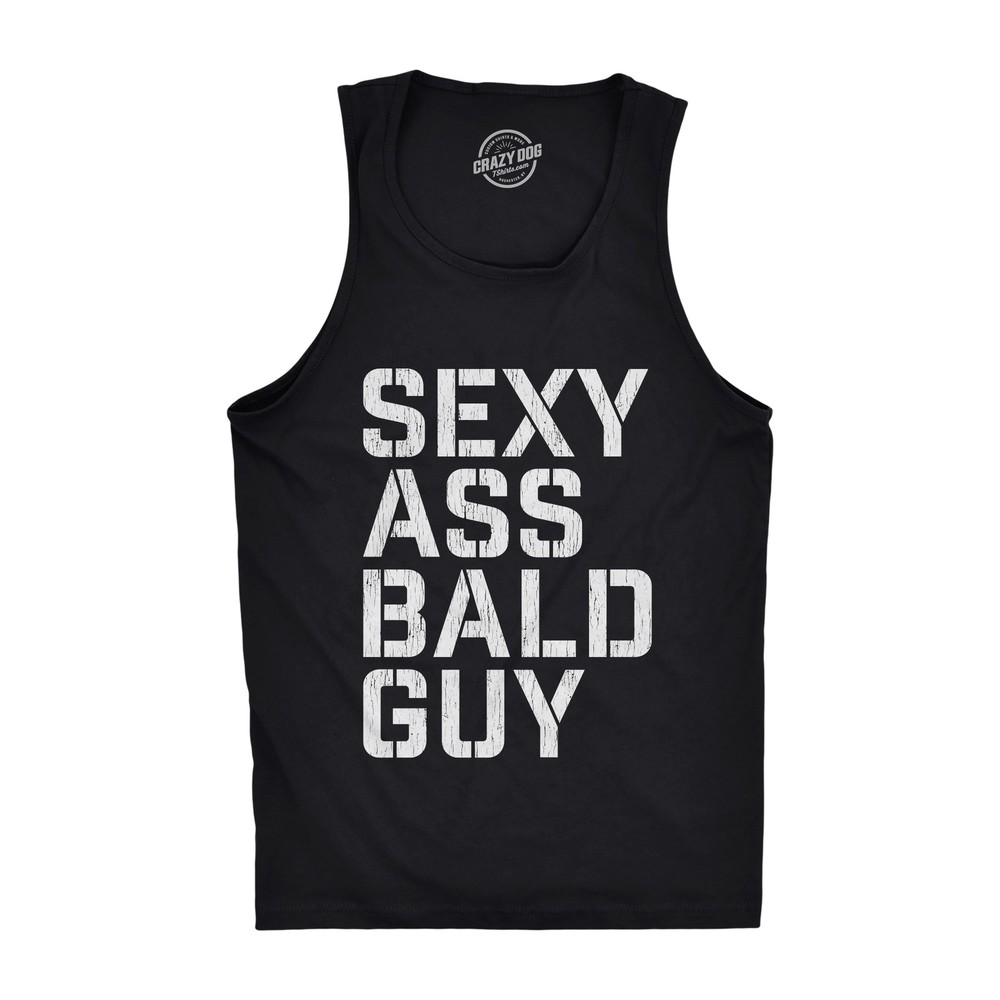 Mens as Bald Guy Fitness Tank Funny Father’s Day Dad Husband Grandpa Gift