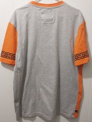 Maxi Milian Shirt “Homies Paris” Pattern Shirt Size 2XL Orange Front Gray Back