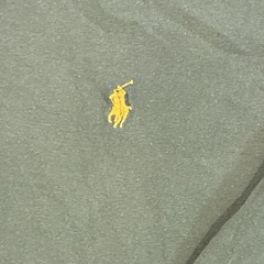Vintage 90s Polo Ralph Lauren Long Sleeve T-Shirt Green Mens Large Yellow Pony