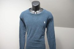 Polo Ralph Lauren Tee Shirt Classic Fit Marled Dark Blue Mens Sz Large