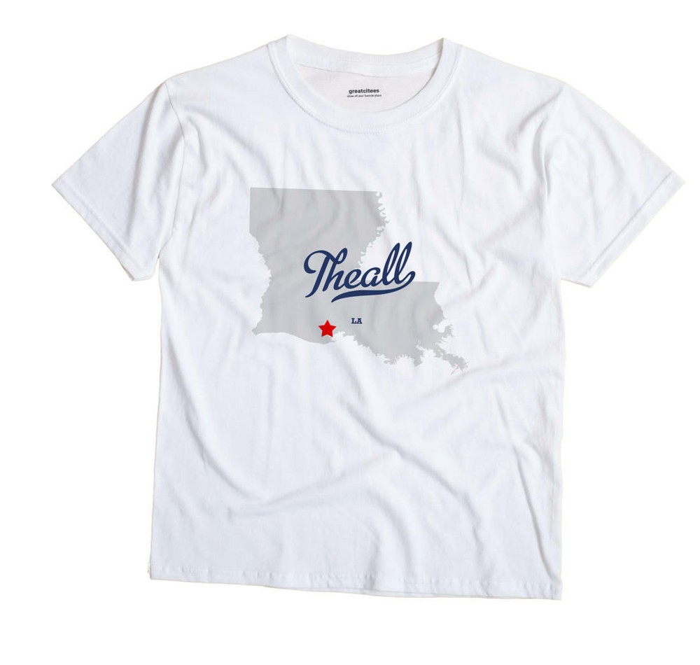 Theall Louisiana LA T-Shirt MAP