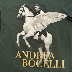 Andrea Bocelli Pegasus 30th Anniversary T-Shirt Size Large
