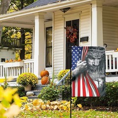 One Nation Under God Garden Flag – Christian – Jesus – USA Double Side Garden Fl