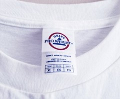 Mens white T- shirts 100% cotton XL/XG/TG chunch logo on Philippi Retreat 2007
