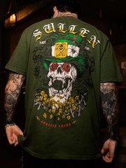 Sullen Men’s Forever Lucky Short Sleeve Premium T-shirt Lucky Tattoo Skull Tee