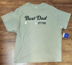 Father’s Day Men’s Best Dad By Par Graphic Tee by Way to Celebrate, Golf 3XL