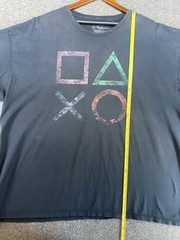 PlayStation T Shirt Button Logos Ripple Junction Blue Men’s 3XL SEE PICS