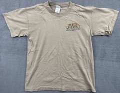 Vintage Redneck Sportsman T Shirt Medium Tan Buckgear Deer Hunting Tree Sand