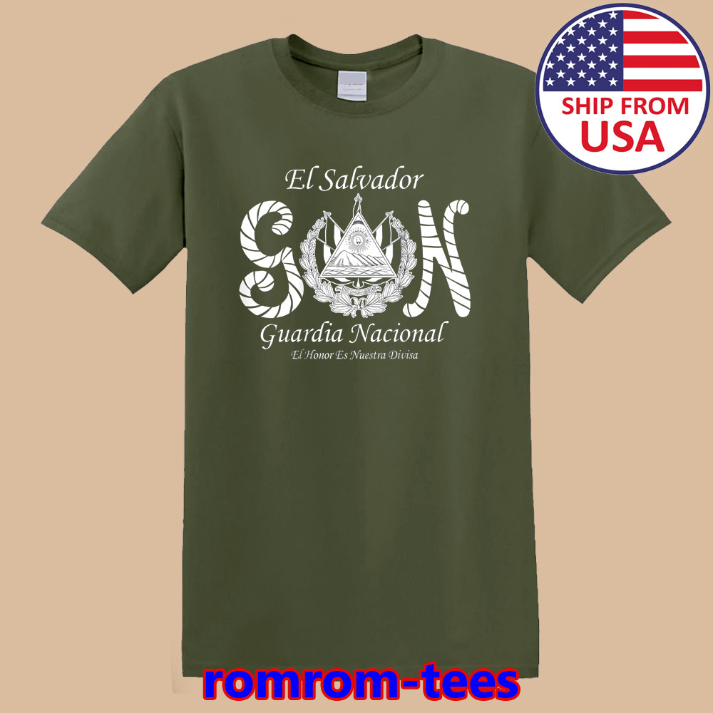 El Salvador Guardia Nacional Army Green Size S-5XL